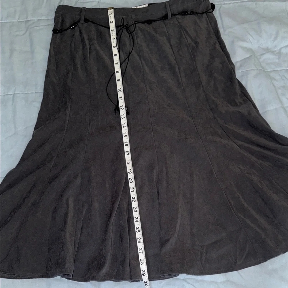Dressbarn Gray A-Line Skirt - Picture 4 of 8